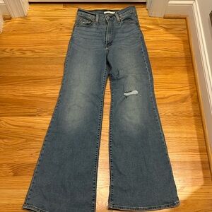 Levi’s ribcage bell denim, size 27